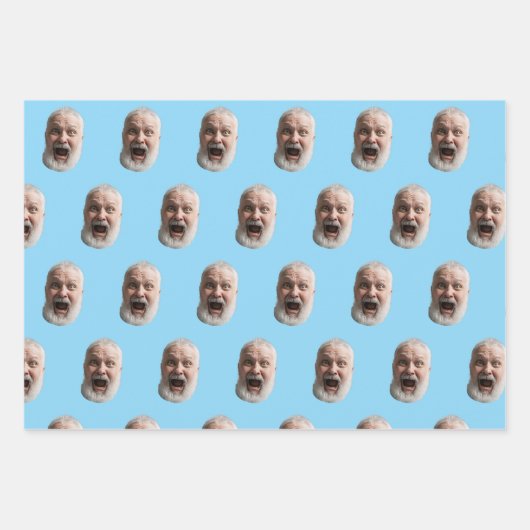 Custom Face Gift Wrap Geschenkpapier Set (Vorderseite 2)