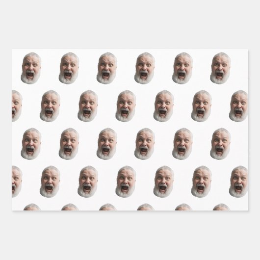 Custom Face Gift Wrap Geschenkpapier Set (Vorderseite)