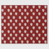 Custom Face Gift Wrap, Santa Claus Hat Gesicht Geschenkpapier (Flach)