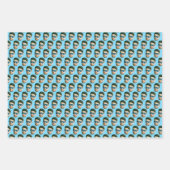 Custom Face Head Hochzeit Brautparty Party Gesicht Geschenkpapier Set (Vorderseite 3)