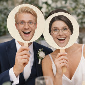 Custom Face Him or Her Game Paddles Fächer