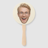 Custom Face Him or Her Game Paddles Fächer (Rückseite)