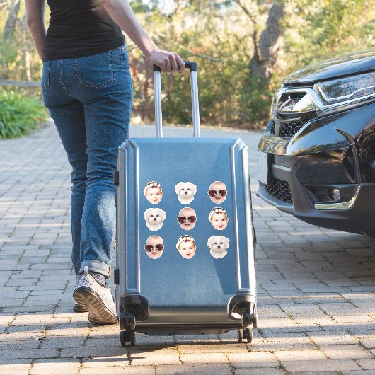 Custom Face Hochzeit Bachlerotte Abschluss 30. Aufkleber (Koffer Insitu)