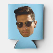 Custom Face Junggeselinnen-Abschied Birthday Blue Dosenkühler (Vorderseite)