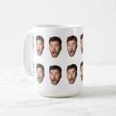 Custom Face Mug Personalized Photo Picture  Kaffeetasse (Vorderseite Links)