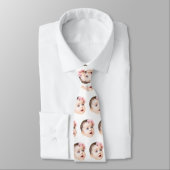 Custom Face Necktie Custom Logo Neck Tie Fathers  Krawatte (Gebunden)