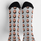 Custom Face Pattern Socks, Add Any Photo Face Socken (Oben)