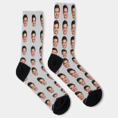 Custom Face Pattern Socks, Add Any Photo Face Socken (Rechts)