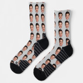 Custom Face Pattern Socks, Add Any Photo Face Socken (Links)