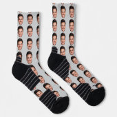 Custom Face Pattern Socks, Add Any Photo Face Socken (Rechts)
