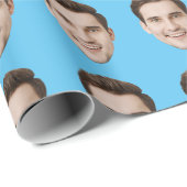 Custom Face Personalisiert Birthday Hochzeit Party Geschenkpapier (Rolleneckpunkt)