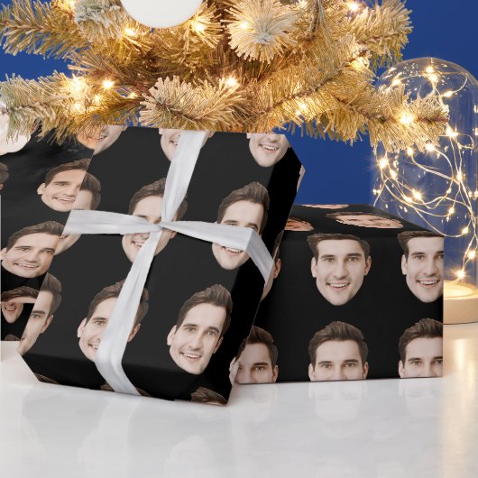 Custom Face Personalisiert Birthday Hochzeit Party Geschenkpapier (Feiertage)