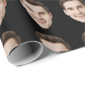 Custom Face Personalisiert Birthday Hochzeit Party Geschenkpapier (Rolleneckpunkt)