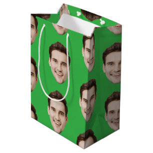 Custom Face Personalisiert Birthday Hochzeit Party Mittlere Geschenktüte