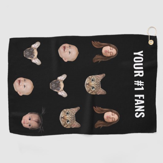 Custom Face Personalisiert Sarcastic Girlfriend Eh Golfhandtuch (Horizontal)