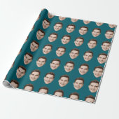 Custom Face Personalized Birthday Wedding Party Geschenkpapier (Ungerollt)