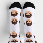 Custom Face Personalized Photo Picture Socken (Oben)