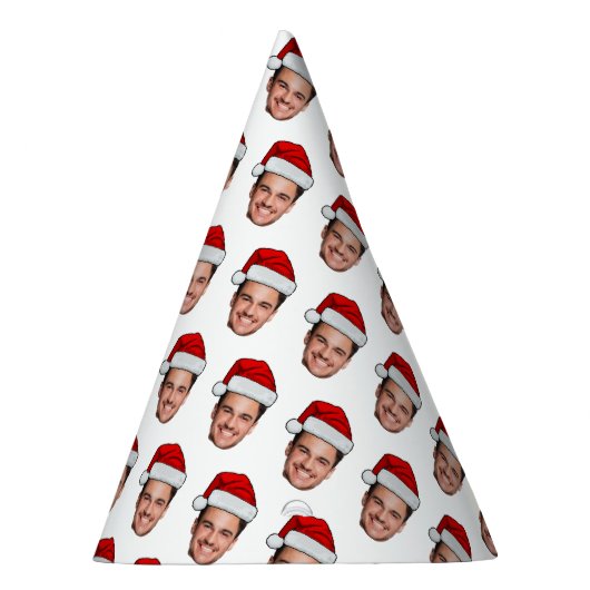 Custom Face Photo Santa Hat Christmas Partyhütchen (Rechts)