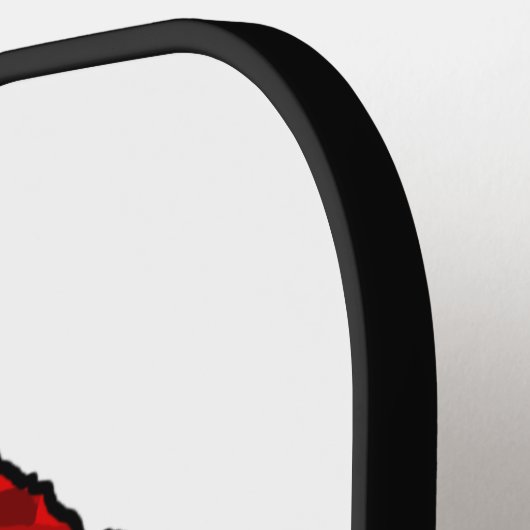 Custom Face Photo Santa Hat Christmas Pickleball Schläger (Linke Seite)