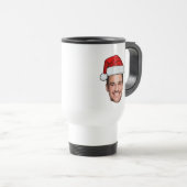 Custom Face Photo Santa Hat Christmas Reisebecher (VorderseiteRechts)