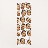 Custom Face Picture Heart Funny Couple Muster Yogamatte (Vorderseite)