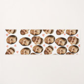Custom Face Picture Heart Funny Couple Muster Yogamatte (Vorderseite (Horizontal))