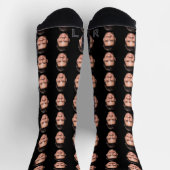 Custom Face Socks, Personalized Photo Picture Socken (Oben)