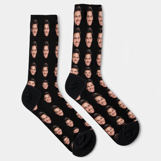 Custom Face Socks, Personalized Photo Picture Socken (Rechts)