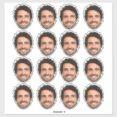 Custom Face Sticker – Personalized Photo Sticker (Blatt)