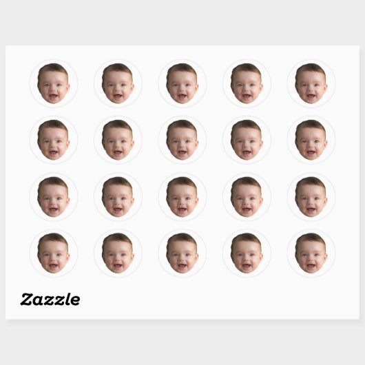 Custom Face Stickers Personalisiert Funny Face Fot (Blatt)