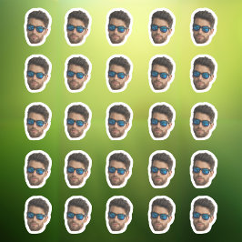 Custom Face Stickers Personalized 20 Photos Face Aufkleber