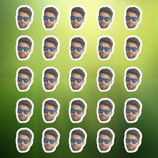 Custom Face Stickers Personalized 20 Photos Face Aufkleber