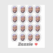 Custom Face Stickers, Personalized Photo Aufkleber (Blatt)
