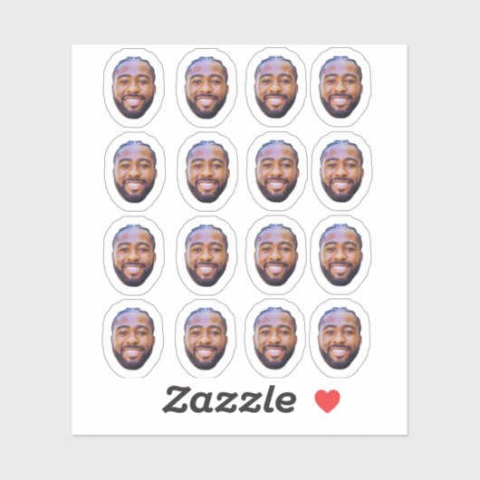 Custom Face Stickers, Personalized Photo Aufkleber (Blatt)