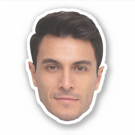 Custom Face Stickers – Personalized Photo Decals Aufkleber (Vorderseite)