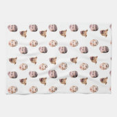 Custom Face, Unique Family Gift 3 Photos Face Geschirrtuch (Horizontal)