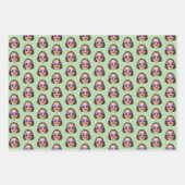 Custom Face Wrapping Paper | Custom Face Gift Wrap Geschenkpapier Set (Vorderseite 3)