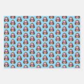 Custom Face Wrapping Paper | Custom Face Gift Wrap Geschenkpapier Set (Vorderseite 2)