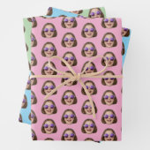 Custom Face Wrapping Paper | Custom Face Gift Wrap Geschenkpapier Set (Beispiel)