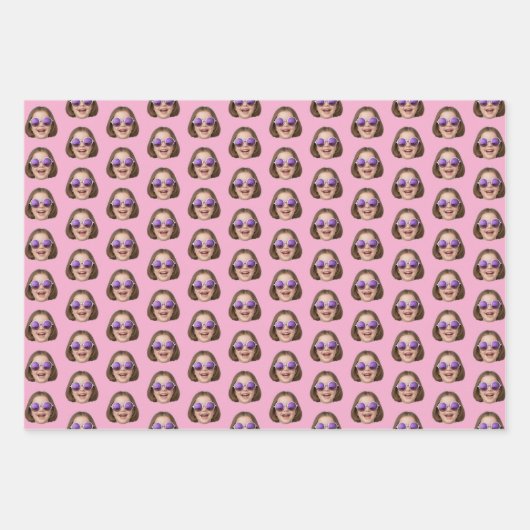 Custom Face Wrapping Paper | Custom Face Gift Wrap Geschenkpapier Set (Vorderseite)