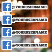 Custom Facebook Social Media Name Aufkleber