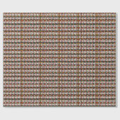 Custom Faces Pumpkins Muster Geschenkpapier (Flach)