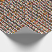 Custom Faces Pumpkins Muster Geschenkpapier (Ecke)