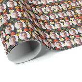 Custom Faces Pumpkins Muster Geschenkpapier (Rolleneckpunkt)