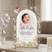 Custom Fairy First Birthday Acrylic Welcome Sign Acrylschild