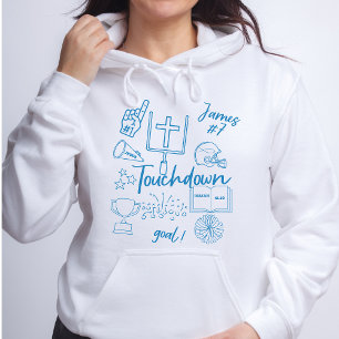 Custom Faith Football Touchdown Hoodie