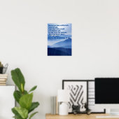 Custom Faith Inspirational Bible Verse Poster (Heimbüro)