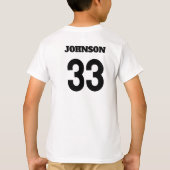 Custom Falcons Youth T - Shirt (Name und Nummer) (Rückseite)