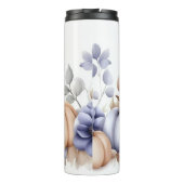 custom fall design with flowers and pumpkins thermosbecher (Rückseite)