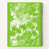 Custom Fall Maple Leaf Kunstvoll gestopft Notizblock (Rückseite)